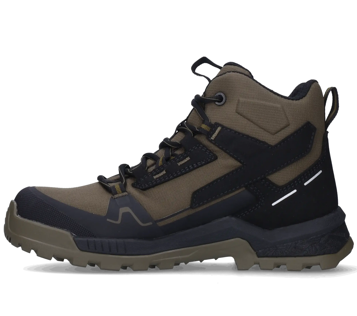 Footfellas werkschoenen davina groen zijkant links