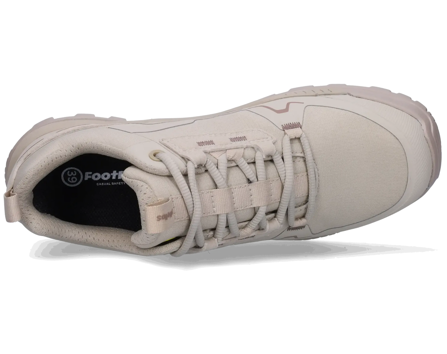 Footfellas dames werkschoenen S3S Jane khaky bovenkant