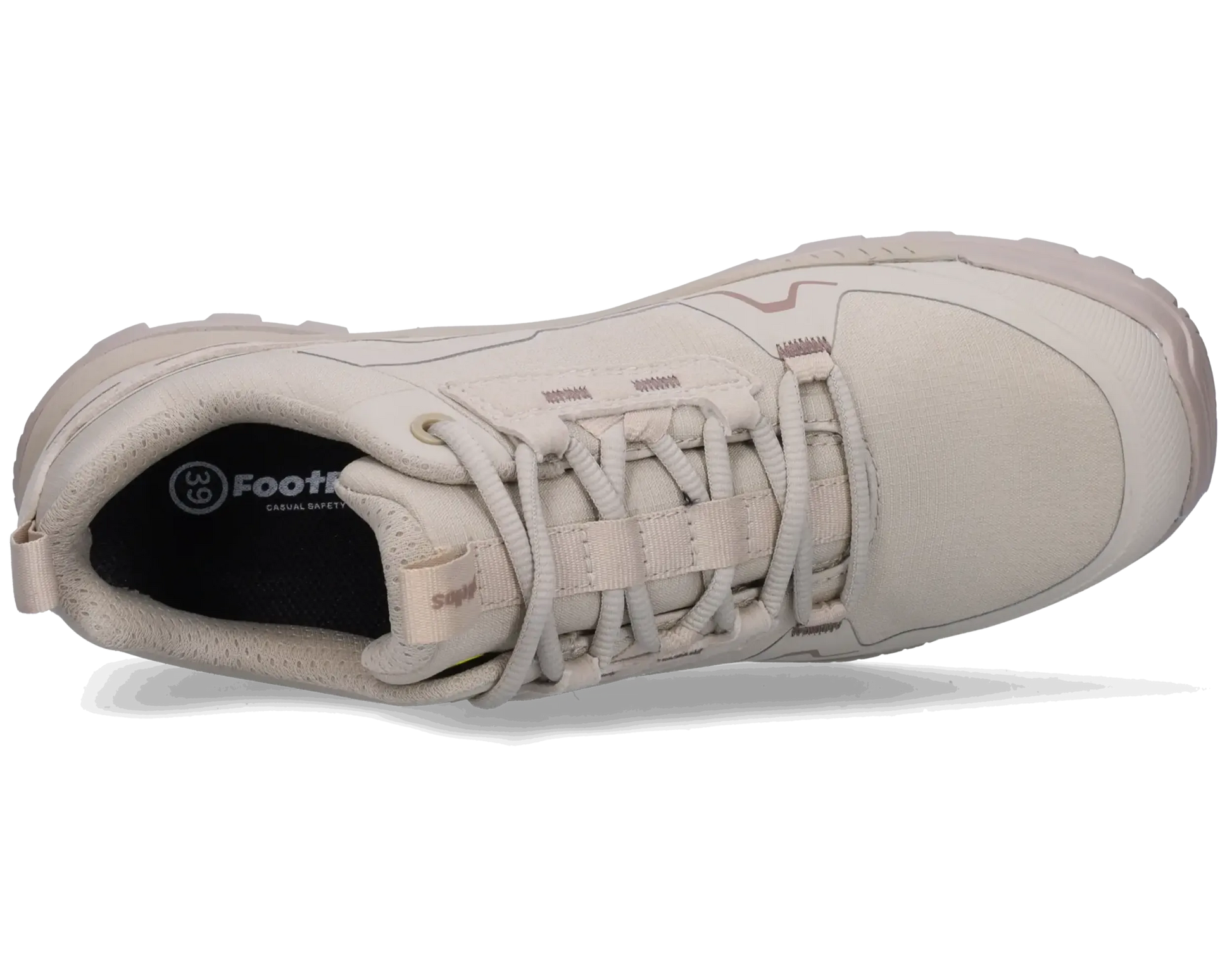 Footfellas dames werkschoenen S3S Jane khaky bovenkant