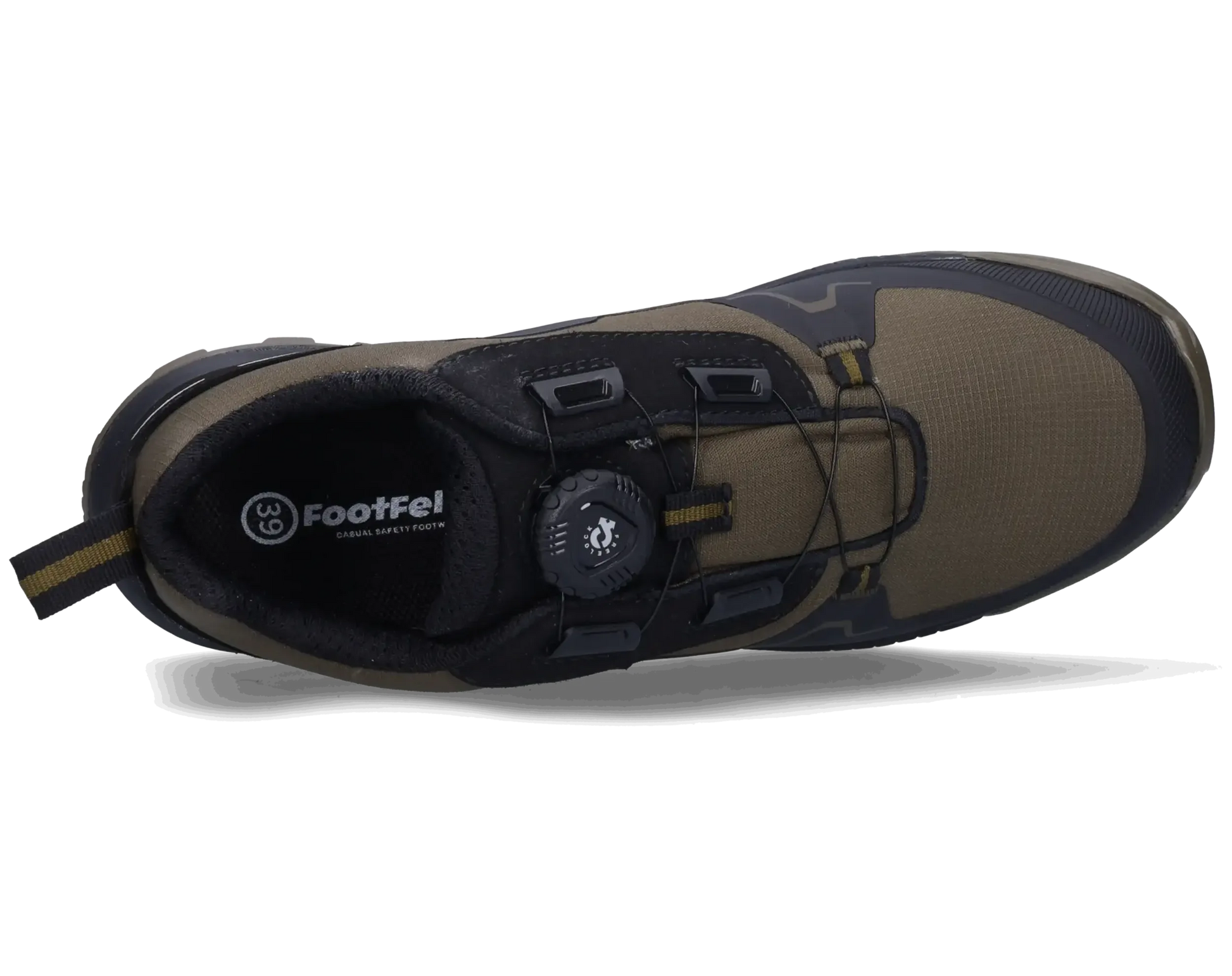 Footfellas werkschoenen Masha groen bovenkant