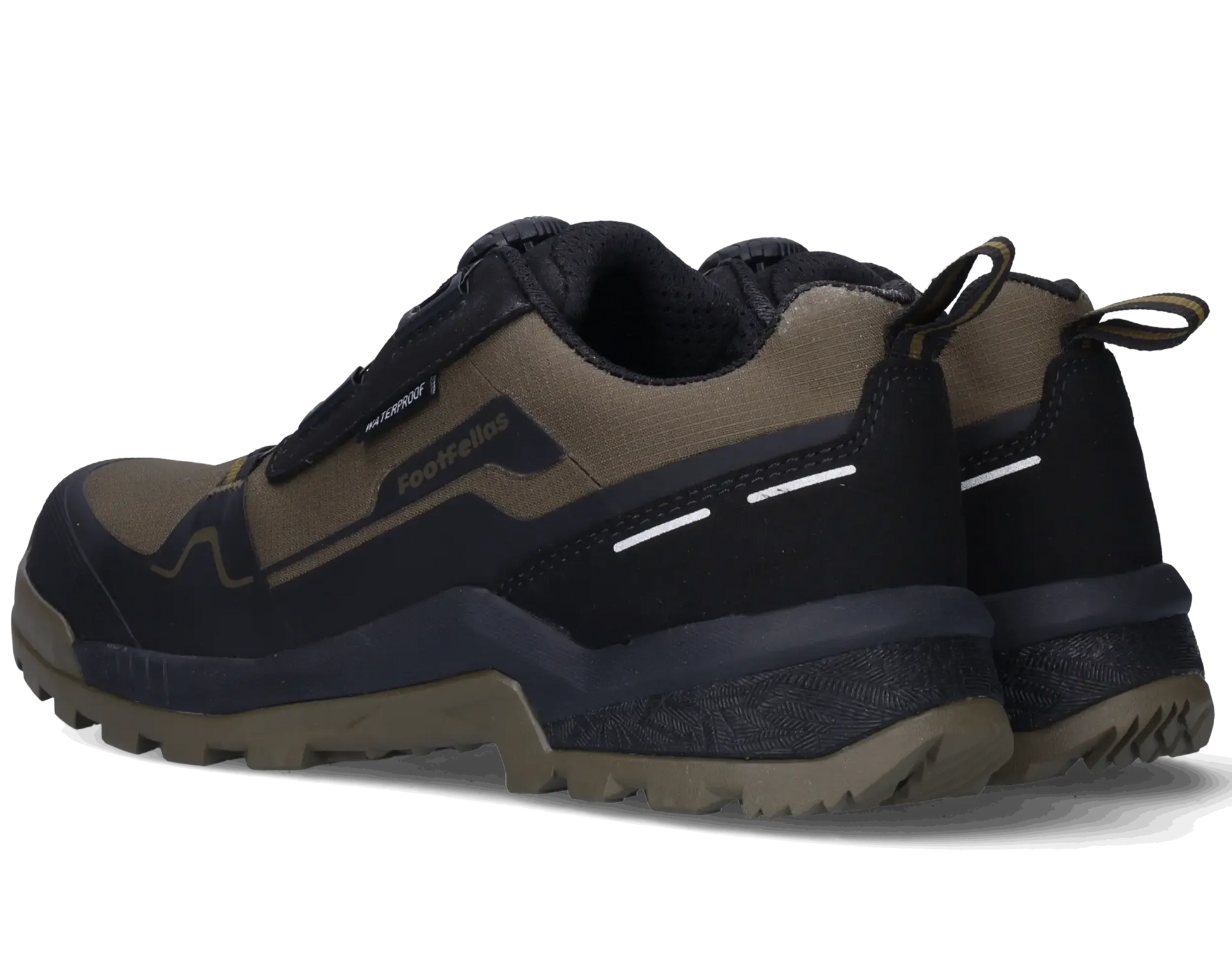 Footfellas werkschoenen Masha groen paar achterkant