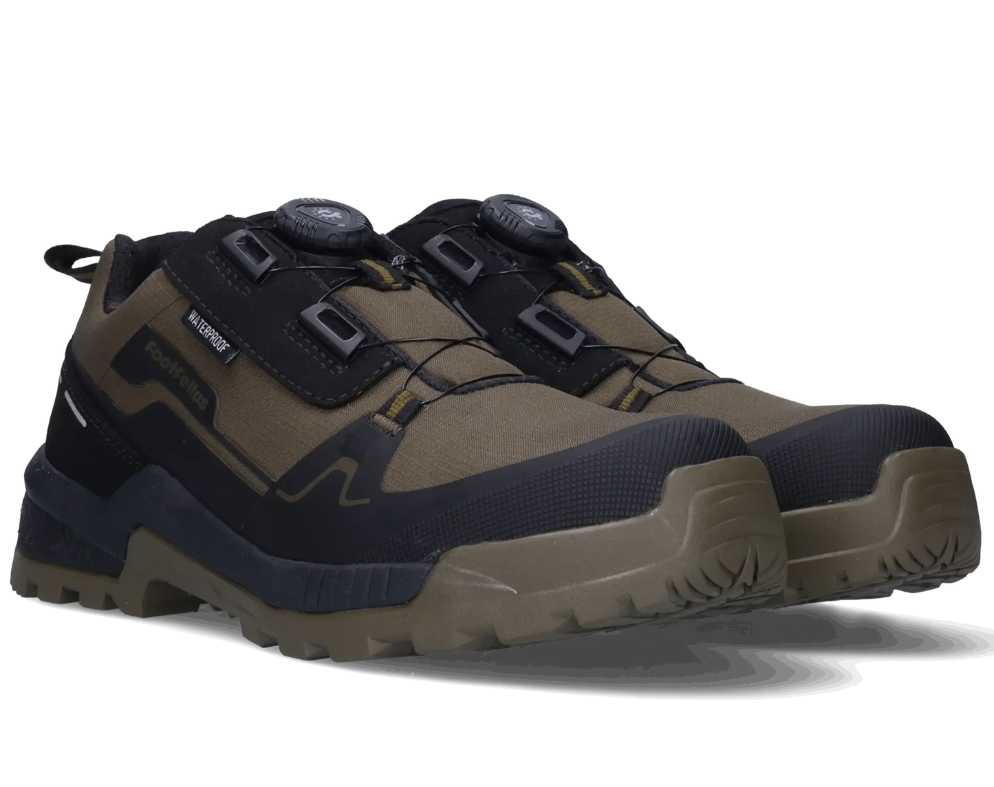 Footfellas werkschoenen Masha groen paar voorkant