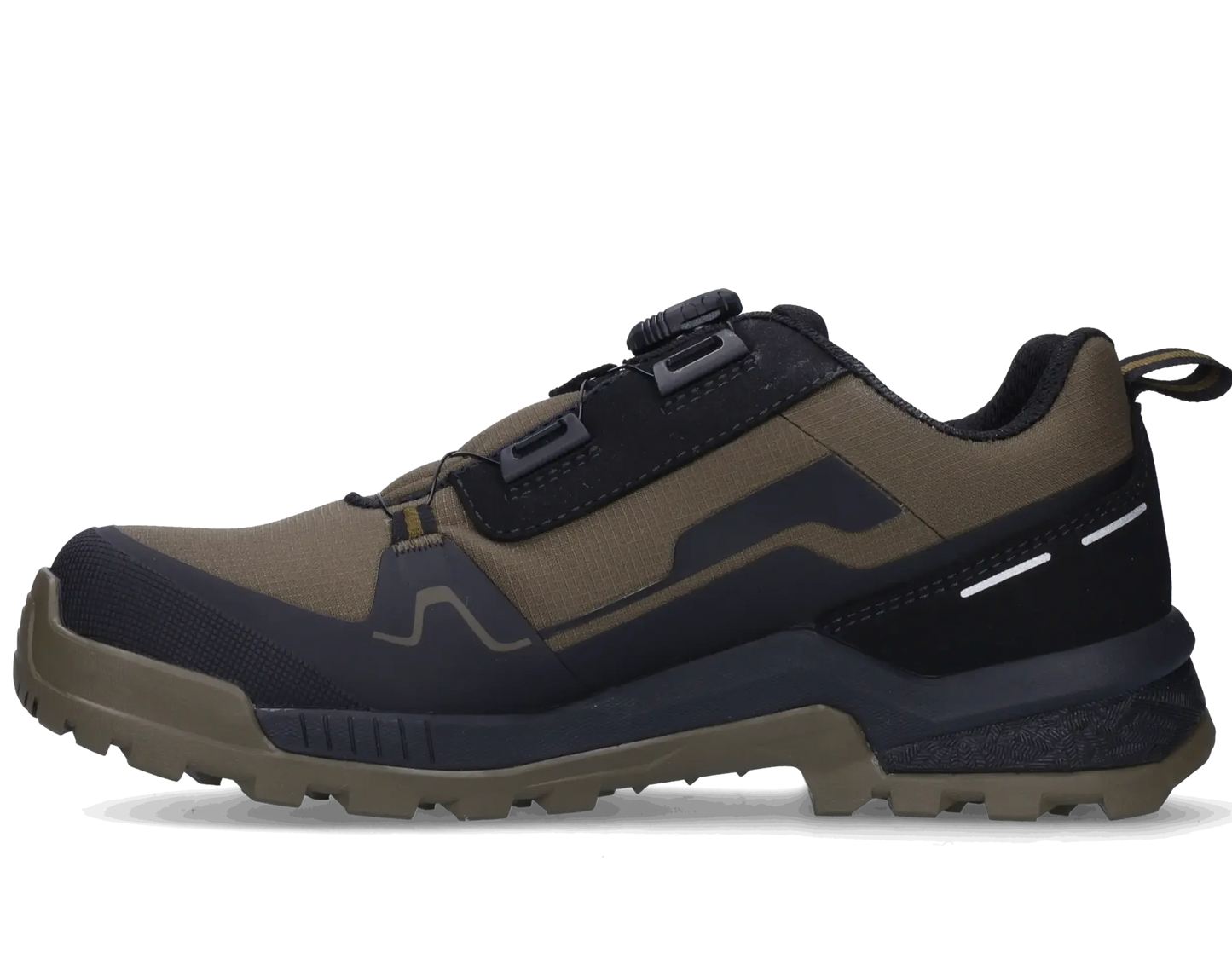 Footfellas werkschoenen Masha groen zijkant links