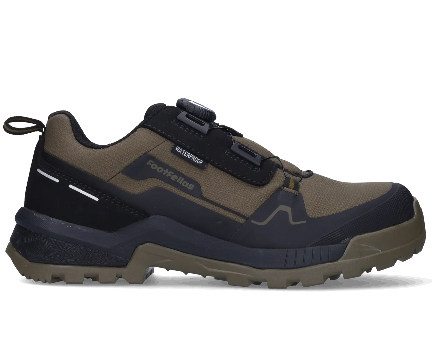 Footfellas werkschoenen Masha groen zijkant rechts