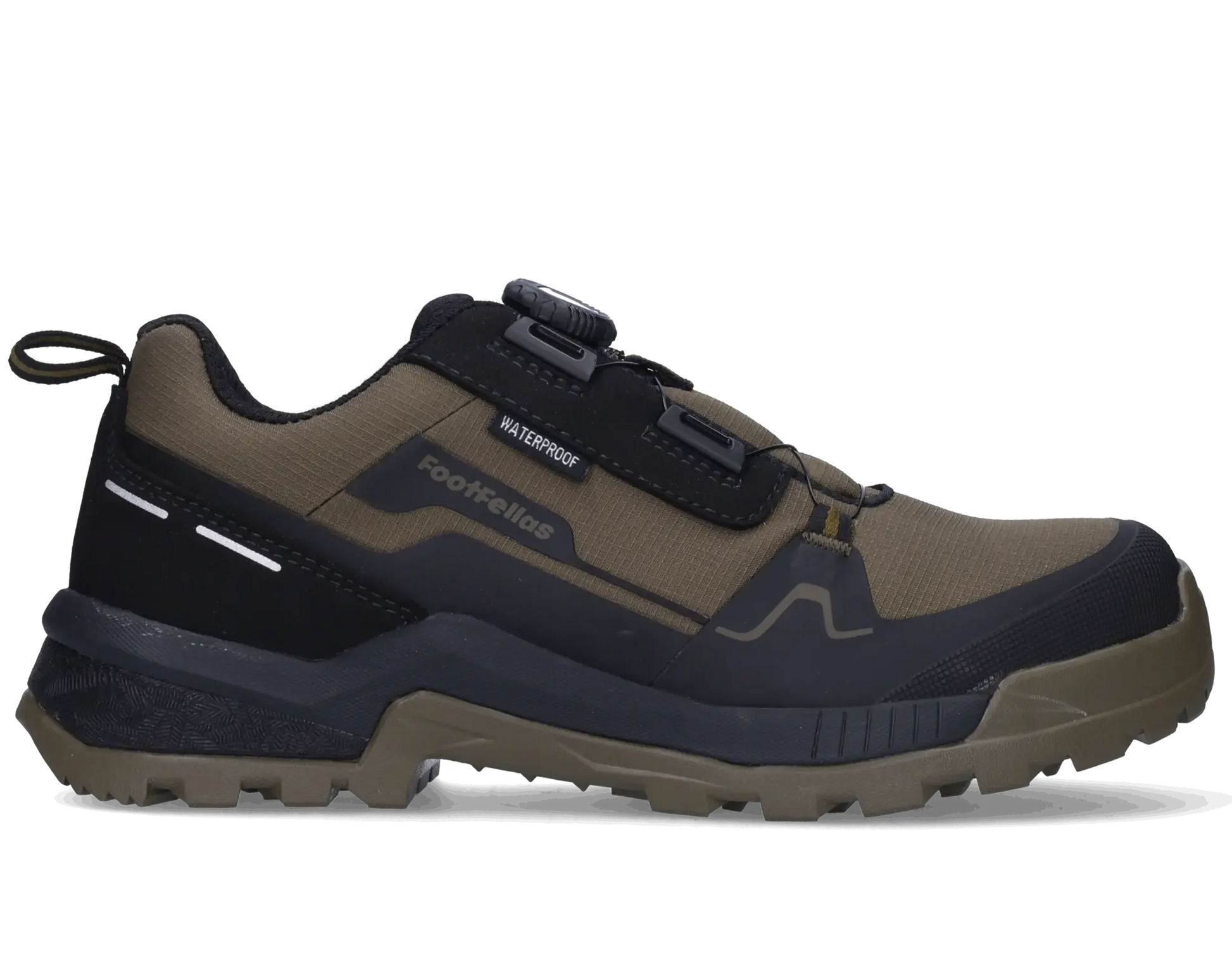 Footfellas werkschoenen Masha groen zijkant rechts