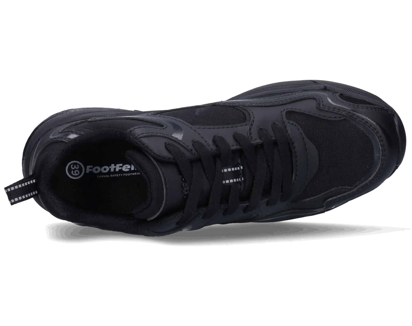 Footfellas werkschoenen maya zwart bovenkant