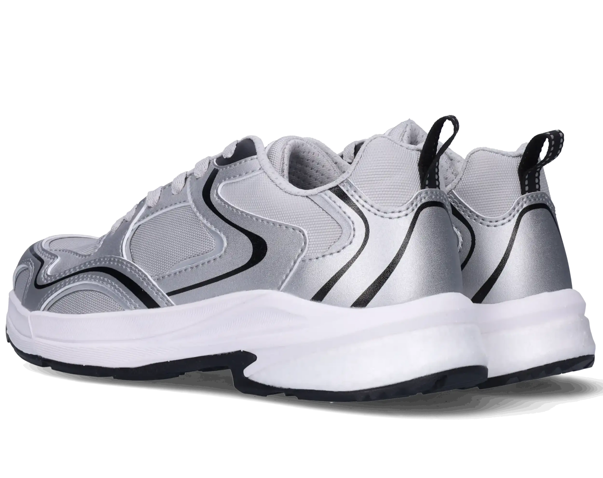 Footfellas dames werkschoenen S3S Maya zilver paar achterkant