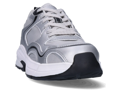 Footfellas dames werkschoenen S3S Maya zilver voorkant