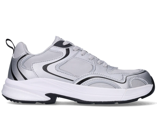 Footfellas dames werkschoenen S3S Maya zilver zijkant rechts