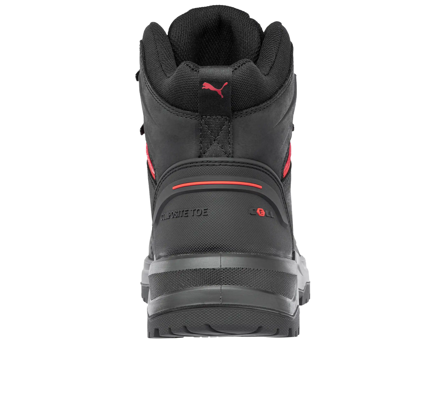 Puma werkschoenen IRON HD BLK MID S3S SR 63274 achterkant