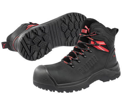Puma werkschoenen IRON HD BLK MID S3S SR 63274 paar samen