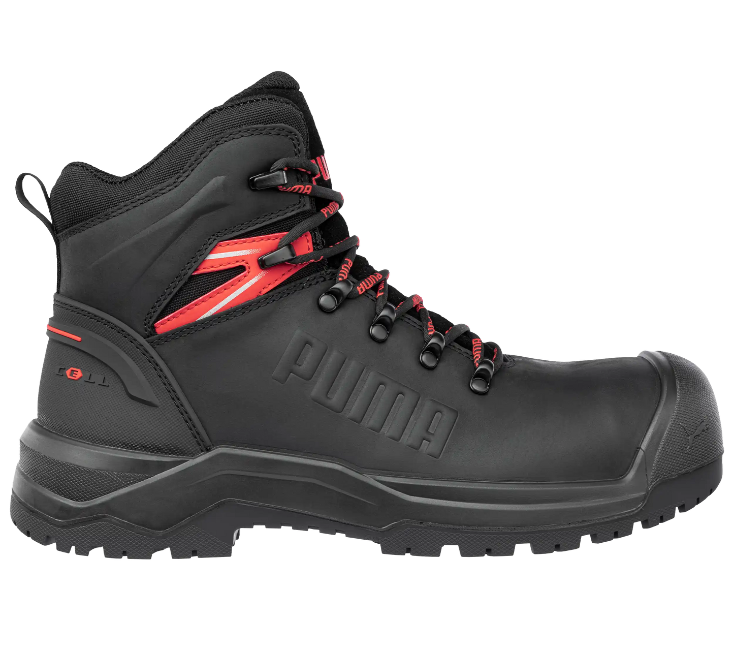 Puma werkschoenen IRON HD BLK MID S3S SR 63274 voorkant rechts