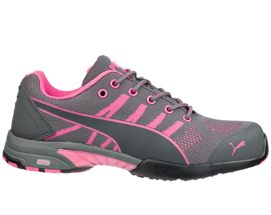 Puma dames werkschoenen Celerity Knit Pink WNS Low S1 HRO SRC 64291 voorkant rechts