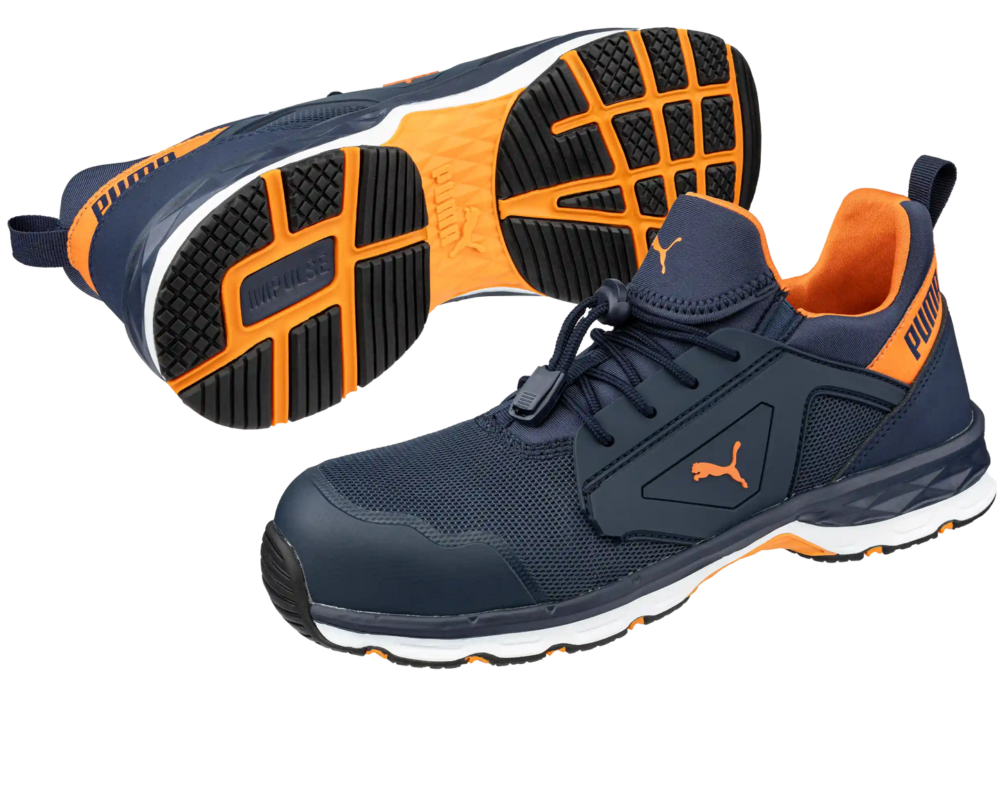 Puma werkschoenen Chase Blue/Orange Low 64378 S1PS ESD HRO SR samen paar 