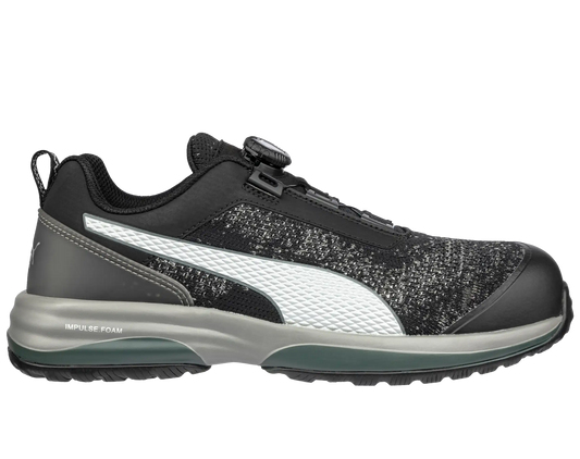 Puma werkschoenen Charge Black Disc Low S1P SRC ESD 64454.1 voorkant rechts