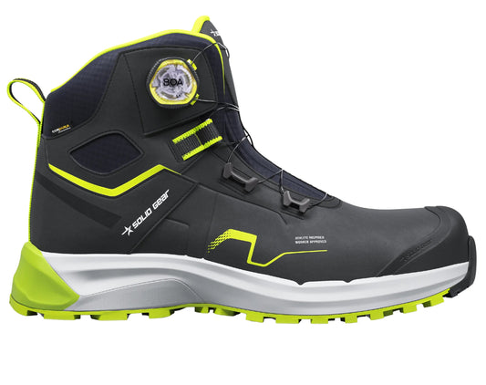 Solid Gear werkschoenen S3S Sonar Mid Green zijkant