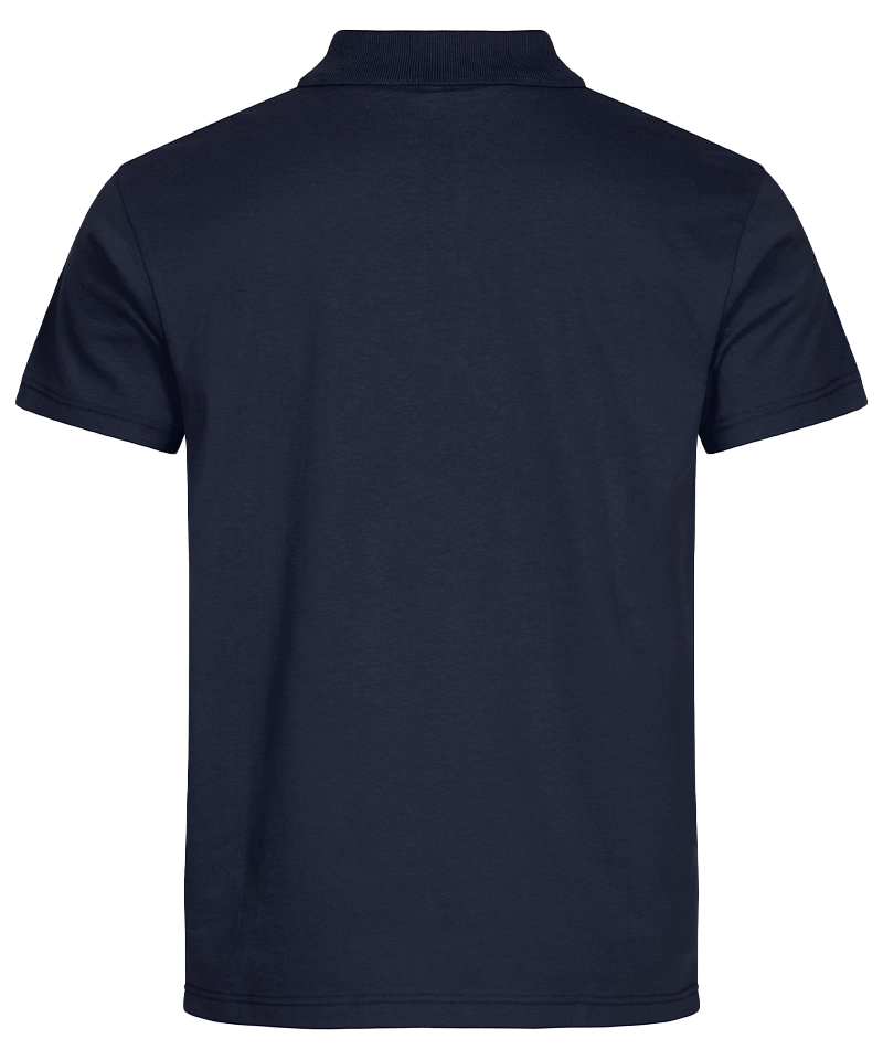 Basic poloshirt Clique navy achterkant