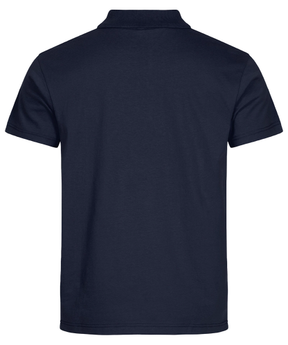 Basic poloshirt Clique navy achterkant