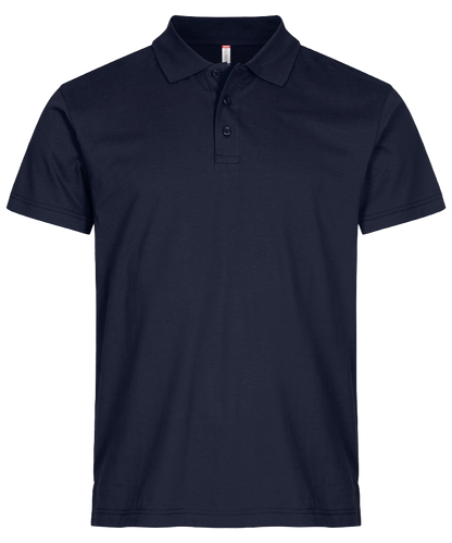 Basic poloshirt Clique navy voorkant