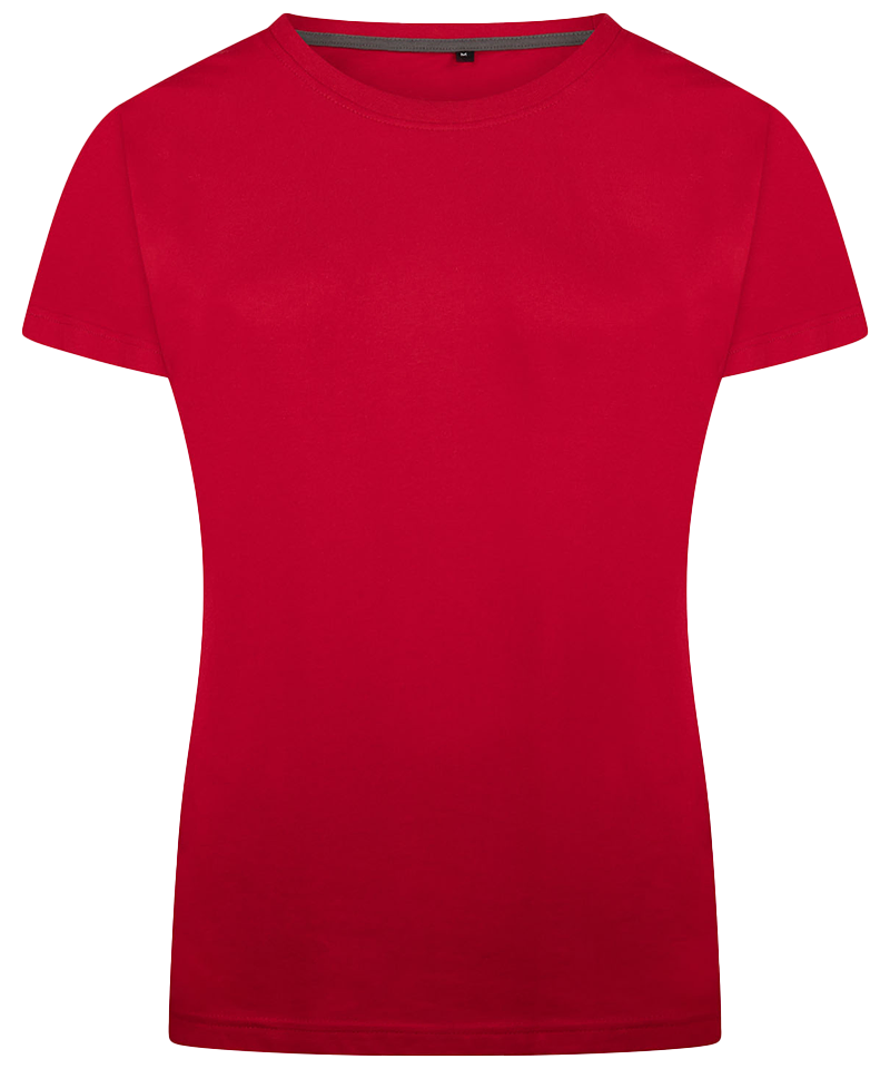 Dames t-shirt Gina Back to Basics rood