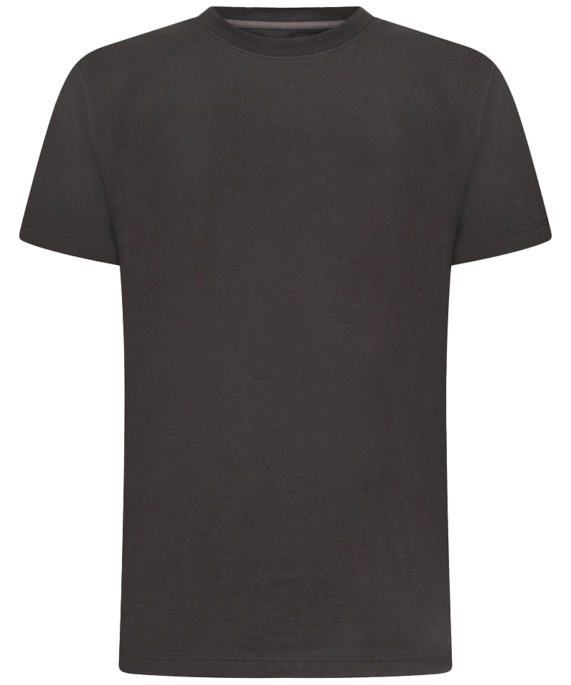 Back to basics T-shirt ronde hals Antraciet