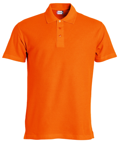 Basic poloshirt Clique oranje
