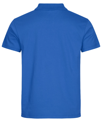 Basic poloshirt Clique blauw achterkant