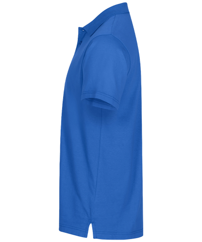 Basic poloshirt Clique blauw zijkant