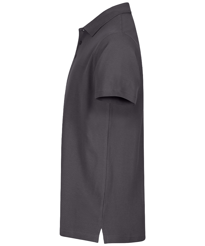 Basic poloshirt Clique navy zijkant