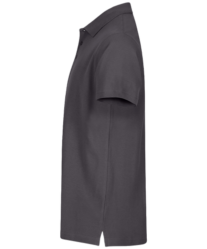Basic poloshirt Clique navy zijkant