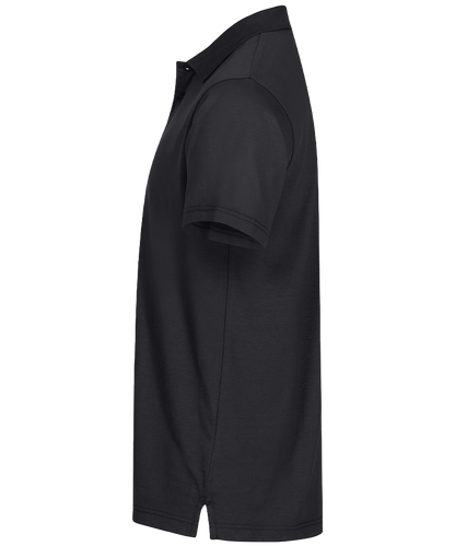 Basic poloshirt Clique zwart zijkant