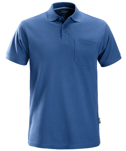 Snickers poloshirt 2708 met borstzak blauw voorkant