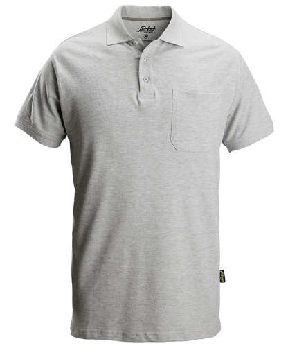 Snickers poloshirt 2708 met borstzak grijs voorkant