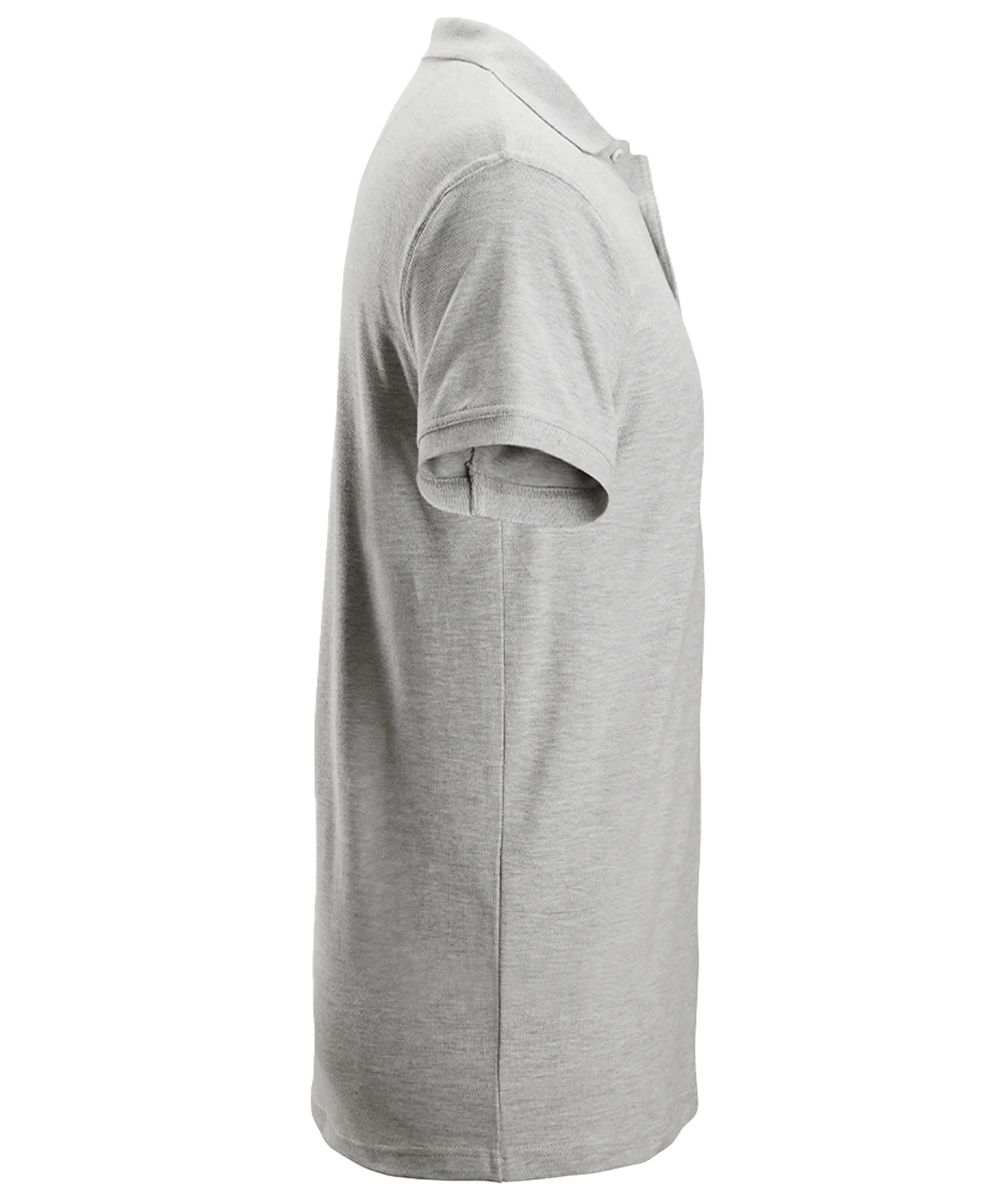 Snickers poloshirt 2708 met borstzak grijs zijkant