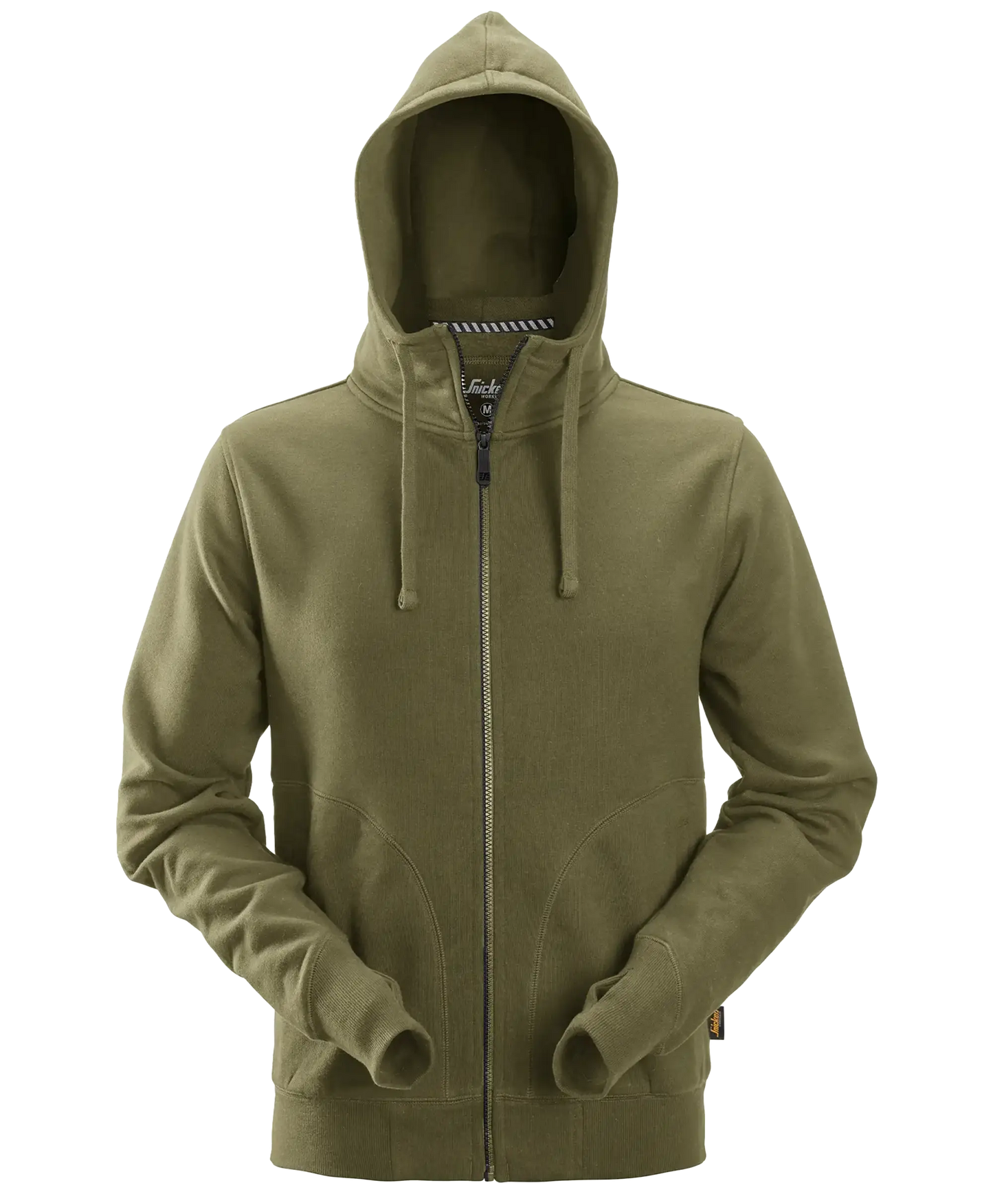 Vest met capuchon Snickers 2890 groen voorkant