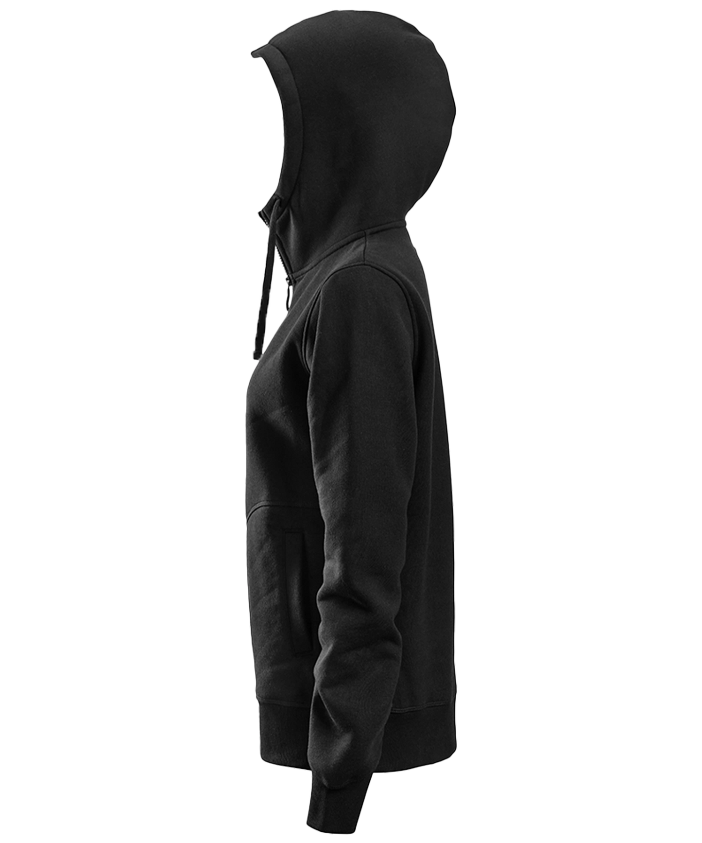 Dames vest met capuchon Snickers 2897 zwart zijkant links