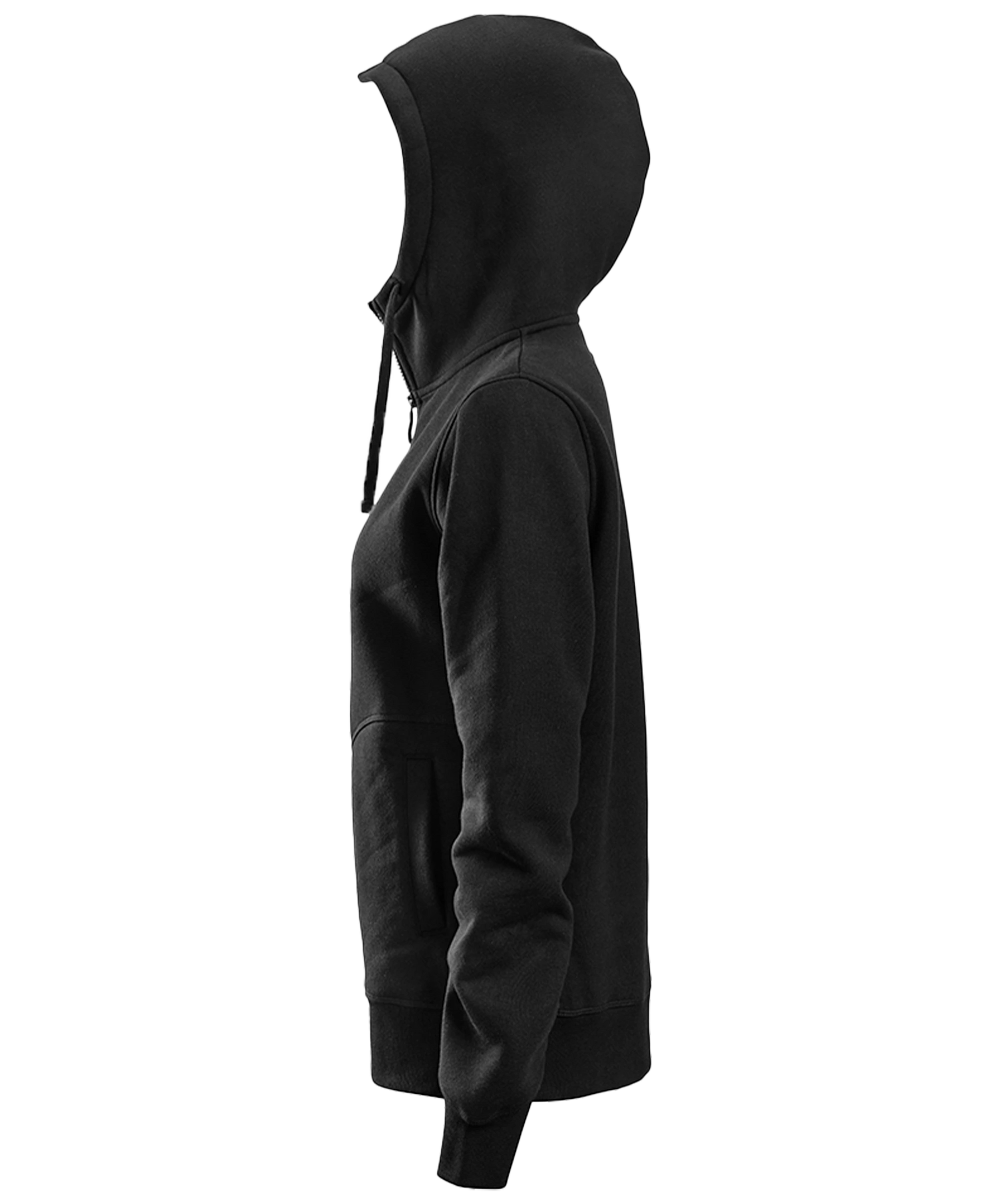 Dames vest met capuchon Snickers 2897 zwart zijkant links