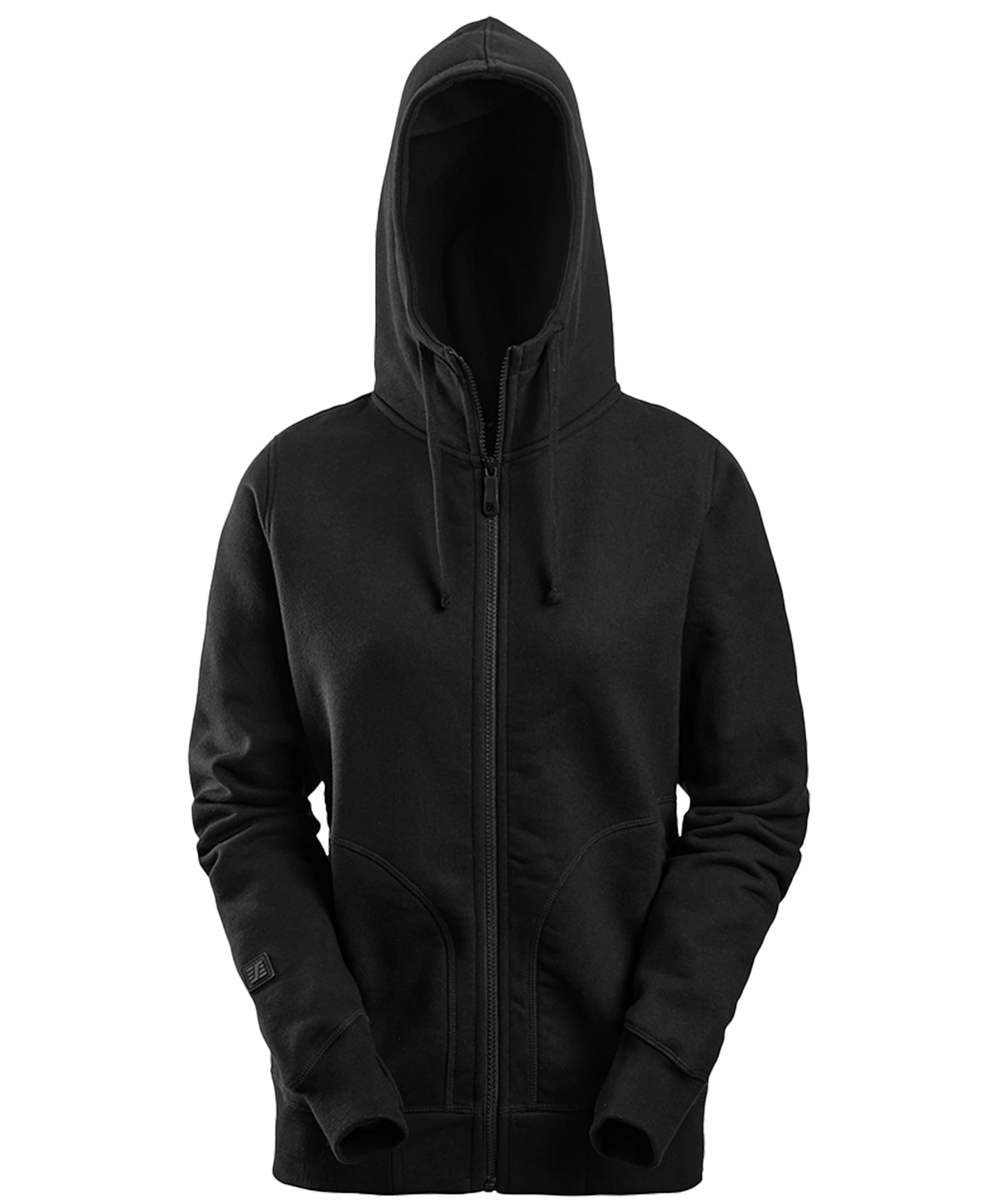 Dames vest met capuchon Snickers 2897 zwart voorkant